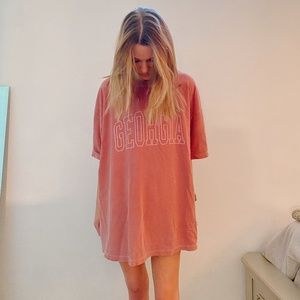 faded red Georgia tee